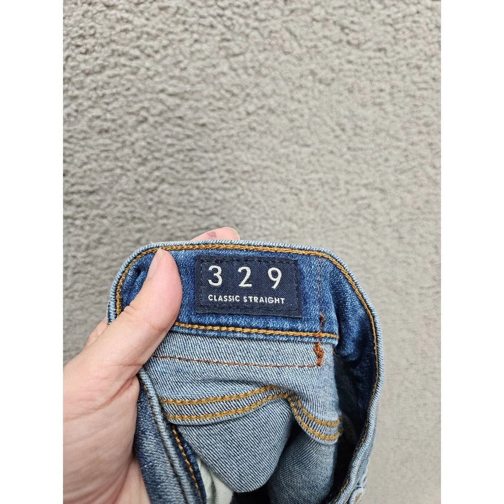 Lucky Brand 329 Classic Straight Jeans 40x32 Blue Medium Wash Denim Casual